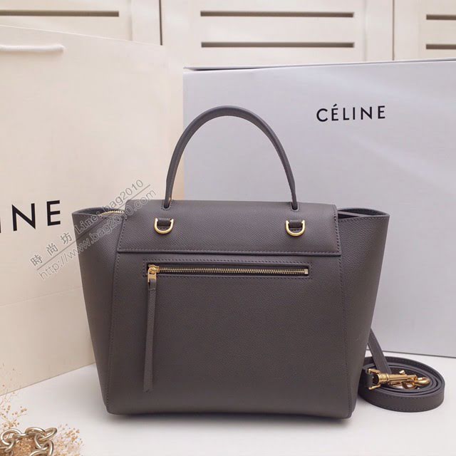 Celine女包 賽琳掌紋牛皮中號手提包 Celine belt bag鯰魚包 189153  slyd2026